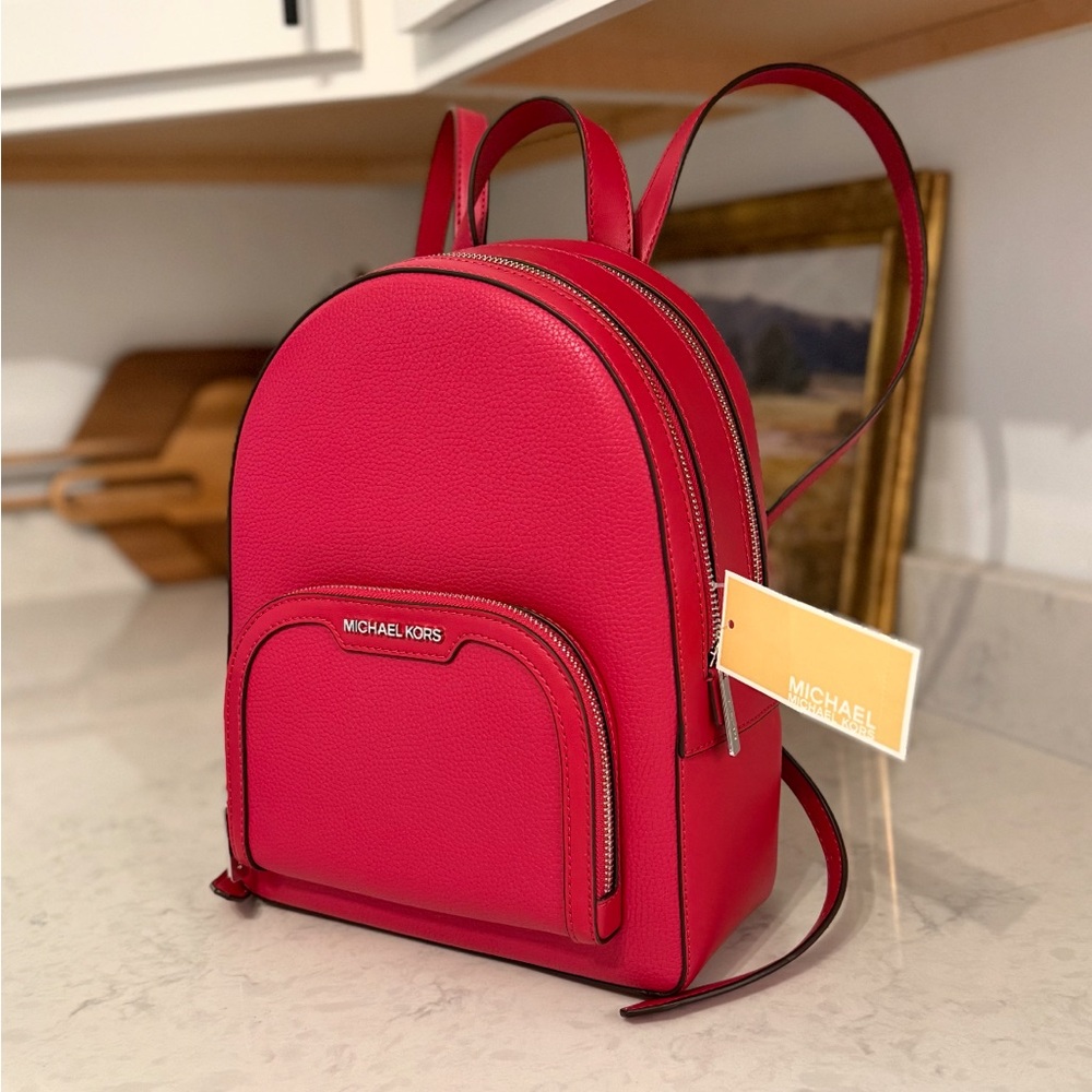 Michael kors pink backpack NWT